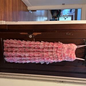 B Darlin Pink floral dress